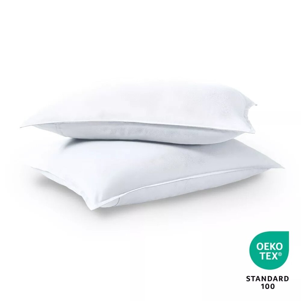 NEW 2 Pack Microfiber Pillow Sham Covers Set by Bare Home Standard White